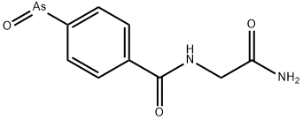 4-arsenoso-N-(carbamoylmethyl)benzamide 结构式