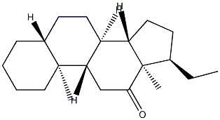 (17α)-5α-Pregnan-12-one 结构式