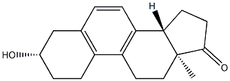 3β-Hydroxy-5,7,9-estratrien-17-one, 567-12-4, 结构式