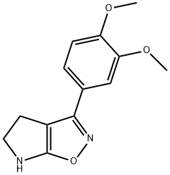 4H-Pyrrolo[3,2-d]isoxazole,3-(3,4-dimethoxyphenyl)-5,6-dihydro-(9CI) 结构式