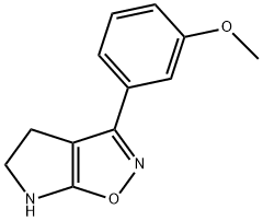 4H-Pyrrolo[3,2-d]isoxazole,5,6-dihydro-3-(3-methoxyphenyl)-(9CI) 结构式