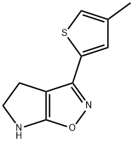 4H-Pyrrolo[3,2-d]isoxazole,5,6-dihydro-3-(4-methyl-2-thienyl)-(9CI) 结构式