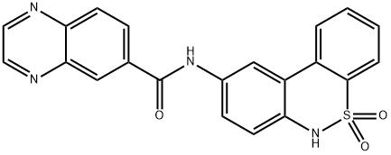 6-Quinoxalinecarboxamide,N-(5,5-dioxido-6H-dibenzo[c,e][1,2]thiazin-9-yl)-(9CI) 结构式