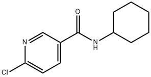 6-氯-N-环己基吡啶-3-酰胺 结构式