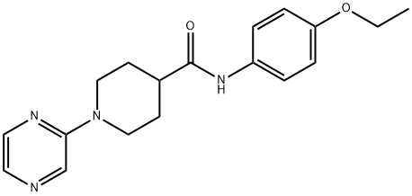 4-Piperidinecarboxamide,N-(4-ethoxyphenyl)-1-pyrazinyl-(9CI) 结构式