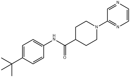 4-Piperidinecarboxamide,N-[4-(1,1-dimethylethyl)phenyl]-1-pyrazinyl-(9CI) 结构式