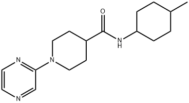 4-Piperidinecarboxamide,N-(4-methylcyclohexyl)-1-pyrazinyl-(9CI) 结构式