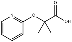 Propanoic acid, 2-Methyl-2-(2-pyridinyloxy)- 结构式