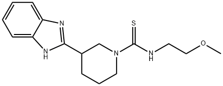 1-Piperidinecarbothioamide,3-(1H-benzimidazol-2-yl)-N-(2-methoxyethyl)-(9CI) 结构式