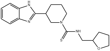 1-Piperidinecarbothioamide,3-(1H-benzimidazol-2-yl)-N-[(tetrahydro-2-furanyl)methyl]-(9CI) 结构式