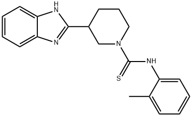 1-Piperidinecarbothioamide,3-(1H-benzimidazol-2-yl)-N-(2-methylphenyl)-(9CI) 结构式