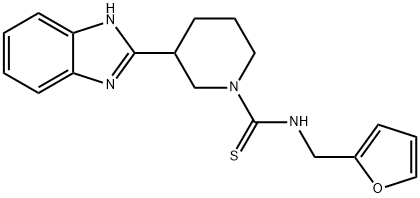 1-Piperidinecarbothioamide,3-(1H-benzimidazol-2-yl)-N-(2-furanylmethyl)-(9CI) 结构式