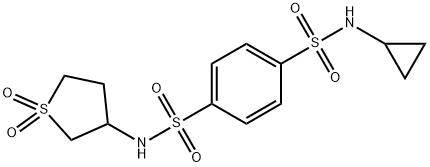 1,4-Benzenedisulfonamide,N-cyclopropyl-N-(tetrahydro-1,1-dioxido-3-thienyl)-(9CI) 结构式