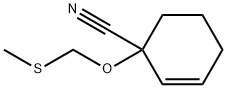 2-Cyclohexene-1-carbonitrile,1-[(methylthio)methoxy]-(9CI) 结构式