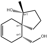 Spiro[4.5]dec-8-ene-6-methanol, 1-hydroxy-1-methyl-, (1R,5R,6R)-rel- (9CI) 结构式
