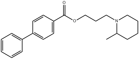 3-(2-Methylpiperidino)propyl=p-phenylbenzoate 结构式