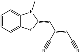 2-Butenedinitrile,2-[(3-methyl-2(3H)-benzothiazolylidene)methyl]-(9CI) 结构式