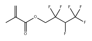 聚(2,2,3,4,4,4-六氟丁基甲基丙烯酸酯) 结构式