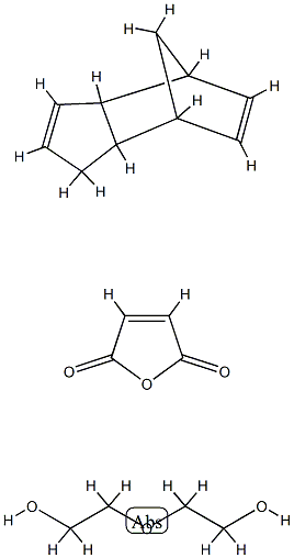 2,5-呋喃二酮与2,2'-氧基双(乙醇)和3A,4,7,7A-四氢-4,7-亚甲基-1H-茚的聚合物 结构式