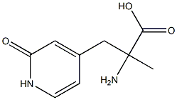 4-Pyridinepropanoicacid,-alpha--amino-1,2-dihydro--alpha--methyl-2-oxo-(9CI) 结构式