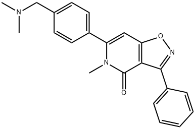 3-[4-(dimethylaminomethyl)phenyl]-4-methyl-7-phenyl-9-oxa-4,8-diazabicyclo[4.3.0]nona-2,7,10-trien-5-one 结构式