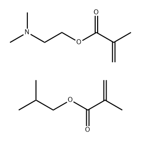 2-甲基-2-丙烯酸-2-(二甲氨基)乙基酯与2-甲基-2-丙烯酸(2-甲基丙基)酯的聚合物, 66028-15-7, 结构式