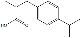 α-Methyl-4-(1-methylethyl)benzenepropanoic acid 结构式