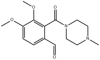 2-(4-Methyl-1-piperazinylcarbonyl)veratrum aldehyde 结构式