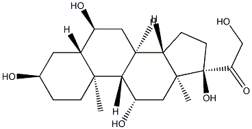 6 alpha-hydroxy(allo)tetrahydrocortisol 结构式