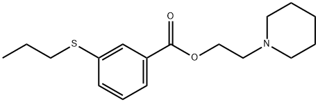 2-Piperidinoethyl=m-(propylthio)benzoate 结构式