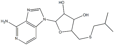 5'-deoxy-5'-(isobutylthio)-3-deazaadenosine 结构式