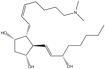 N-dimethylaminoprostaglandin F2alpha Structure