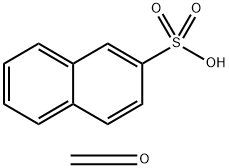 2-Naphthalenesulfonic acid, polymer with formaldehyde, potassium salt, 67828-14-2, 结构式