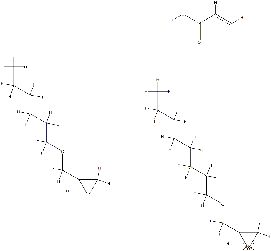 2-Propenoic acid, polymer with (hexyloxy)methyloxirane and (octyloxy)methyloxirane 结构式