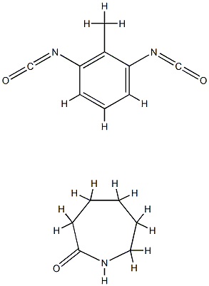 2H-Azepin-2-one, hexahydro-, polymer with 1,3-diisocyanatomethylbenzen e Structure