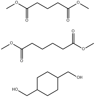 Hexanedioic acid, dimethyl ester, polymer with 1,4-cyclohexanedimethanol and dimethyl pentanedioate 结构式