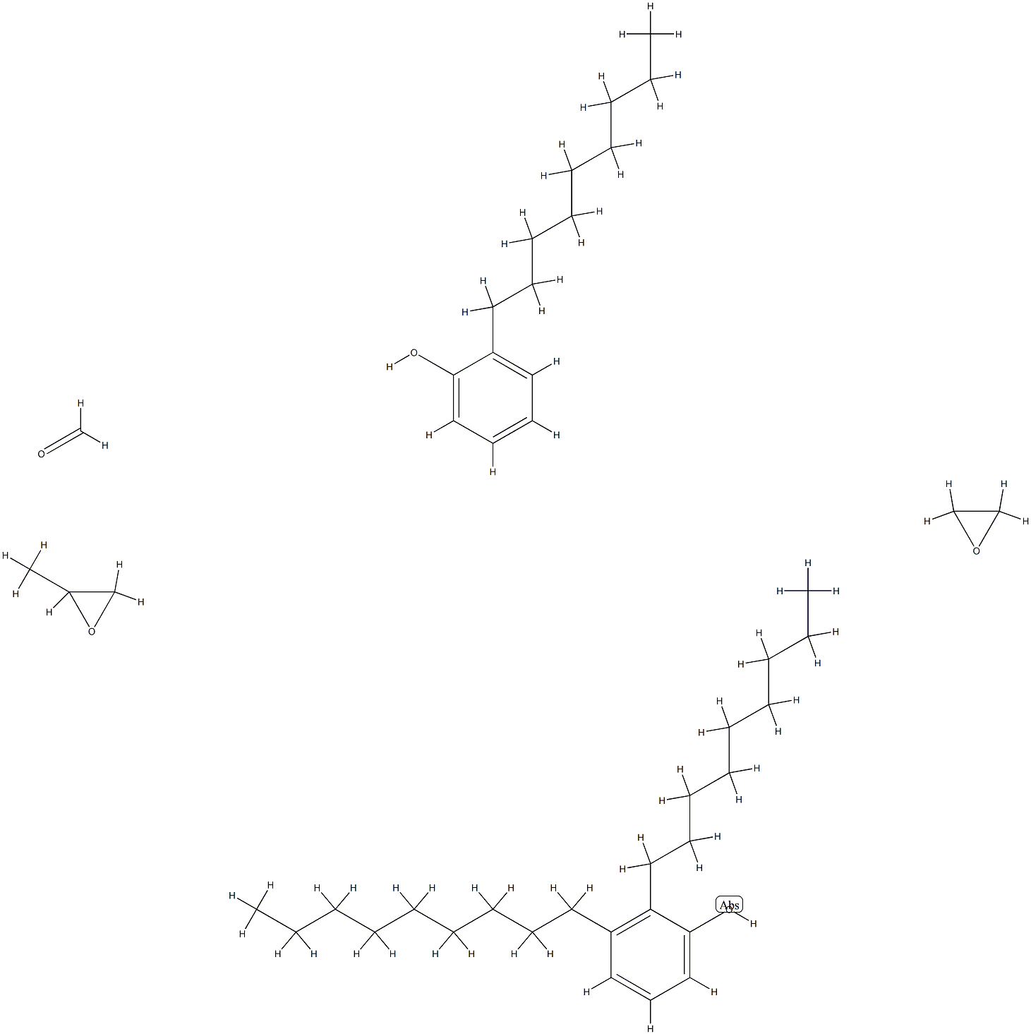 Formaldehyde, polymer with dinonylphenol, methyloxirane, nonylphenol and oxirane Structure