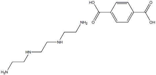 1,4-苯二甲酸与N,N’-二(2-氨乙基)-1,2-乙二胺的环化聚合物甲基硫酸盐 结构式