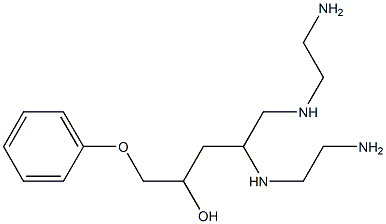1,2-Ethanediamine, N,N-bis(2-aminoethyl)-, 2-hydroxy-3-phenoxypropyl derivs. 结构式