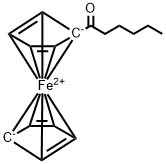 (1-oxohexyl)ferrocene Structure