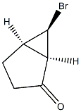 Bicyclo[3.1.0]hexan-2-one, 6-bromo-, (1-alpha-,5-alpha-,6-ba-)- (9CI) 结构式