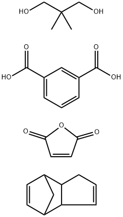 1,3-Benzenedicarboxylic acid, polymer with 2,2-dimethyl-1,3-propanediol, 2,5-furandione and 3a,4,7,7a-tetrahydro-4,7-methano-1H-indene Structure