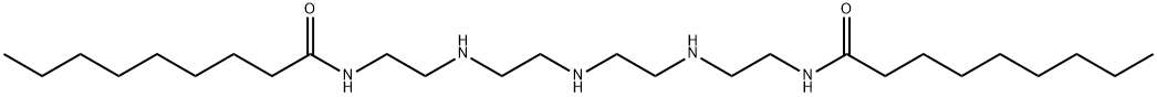 N,N'-[Iminobis(2,1-ethanediylimino-2,1-ethanediyl)]bis(nonanamide) 结构式