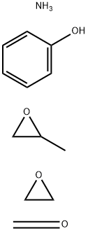 Formaldehyde, polymer with ammonia, methyloxirane, oxirane and phenol Structure