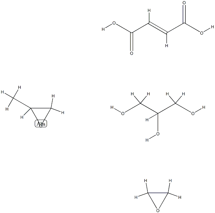 2-Butenedioic acid (E)-, polymer with methyloxirane, oxirane and 1,2,3-propanetriol Structure