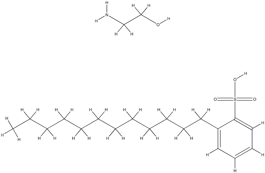 十二烷基苯磺酸与乙醇胺的反应产物 结构式