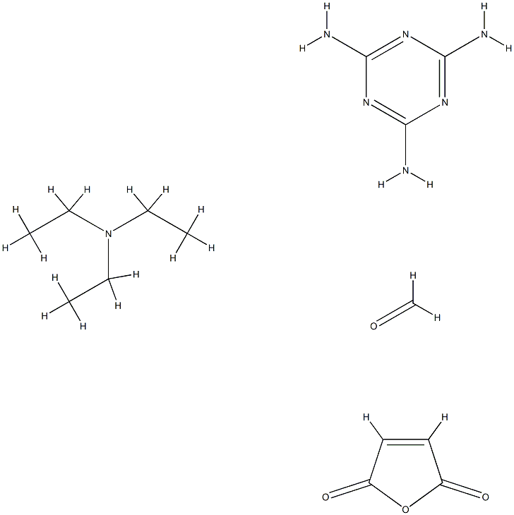 2,5-Furandione, polymer with formaldehyde and 1,3,5-triazine-2,4,6-triamine, butylated isopropylated, reaction products with triethylamine Structure