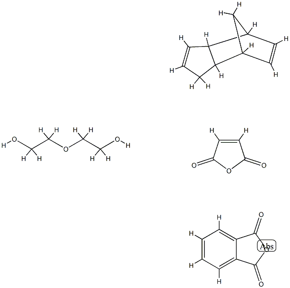 1,3-Isobenzofurandione, polymer with 2,5-furandione, 2,2'-oxybis[ethanol] and 3a,4,7,7a-tetrahydro-4,7-methano-1H-indene 结构式