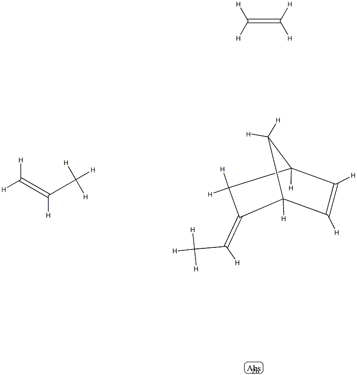 Bicyclo[2.2.1]hept-2-ene, 5-ethylidene-, polymer with ethene and 1-propene, sulfonated, zinc salt 结构式