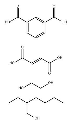 1,3-Benzenedicarboxylic acid, polymer with (2E)-2-butenedioic acid and 1,2-ethanediol, 2-ethylhexyl ester 结构式
